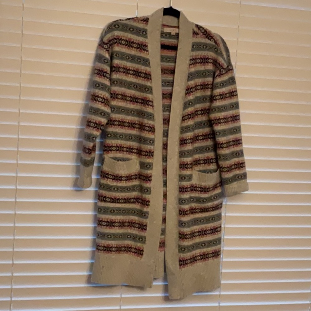 Loft long sweater, 2pockets, acrylic